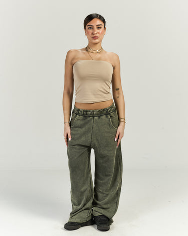 Washed Wide Leg Sweatpants